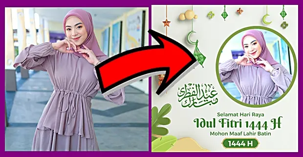 Bingkai Mentahan Ucapan Idul Fitri 2023 Buat Edit Foto Lebaran